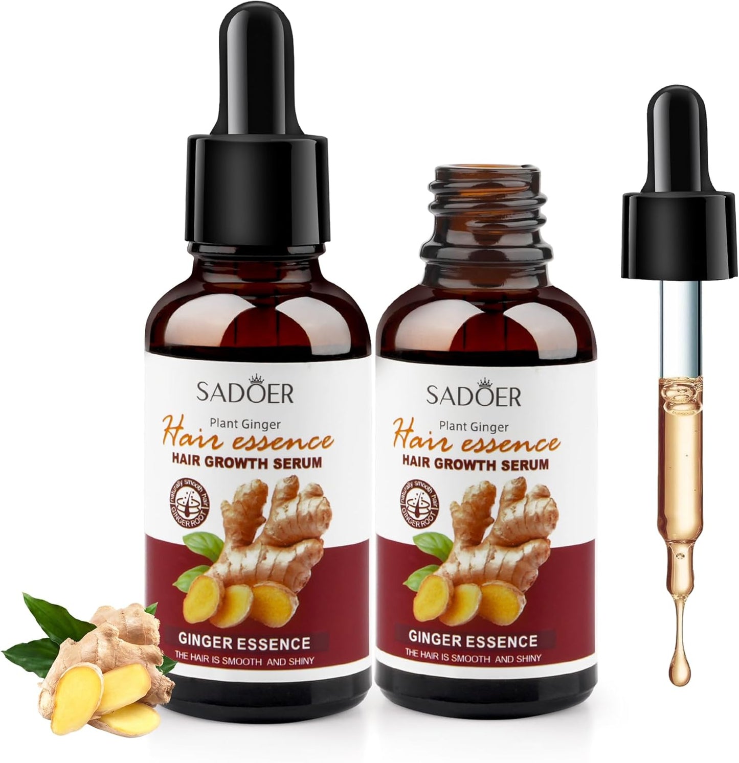 Huile essentielle de gingembre pour cheveux