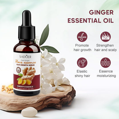 Huile essentielle de gingembre pour cheveux