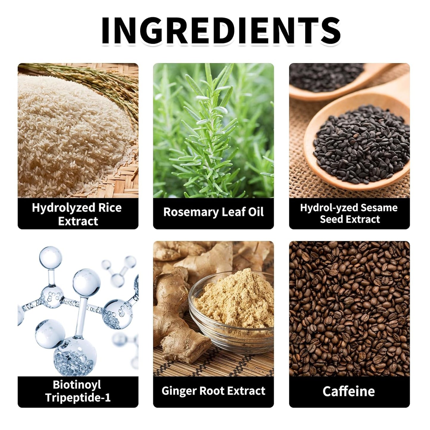 Sérum et huile de croissance capillaire au sésame noir