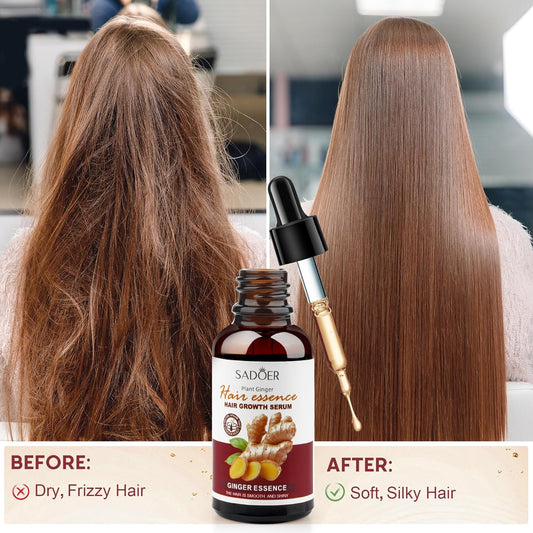 Huile essentielle de gingembre pour cheveux