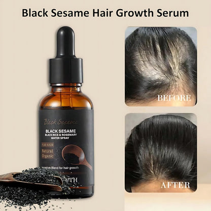 Sérum et huile de croissance capillaire au sésame noir